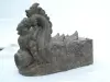 Product image 1 of the product “Makara, 50cm height . Cast stone with antique finish, handmade rework. ”